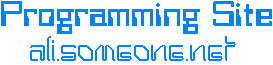 Programming Site - ali.someone.net